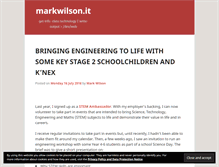 Tablet Screenshot of markwilson.co.uk